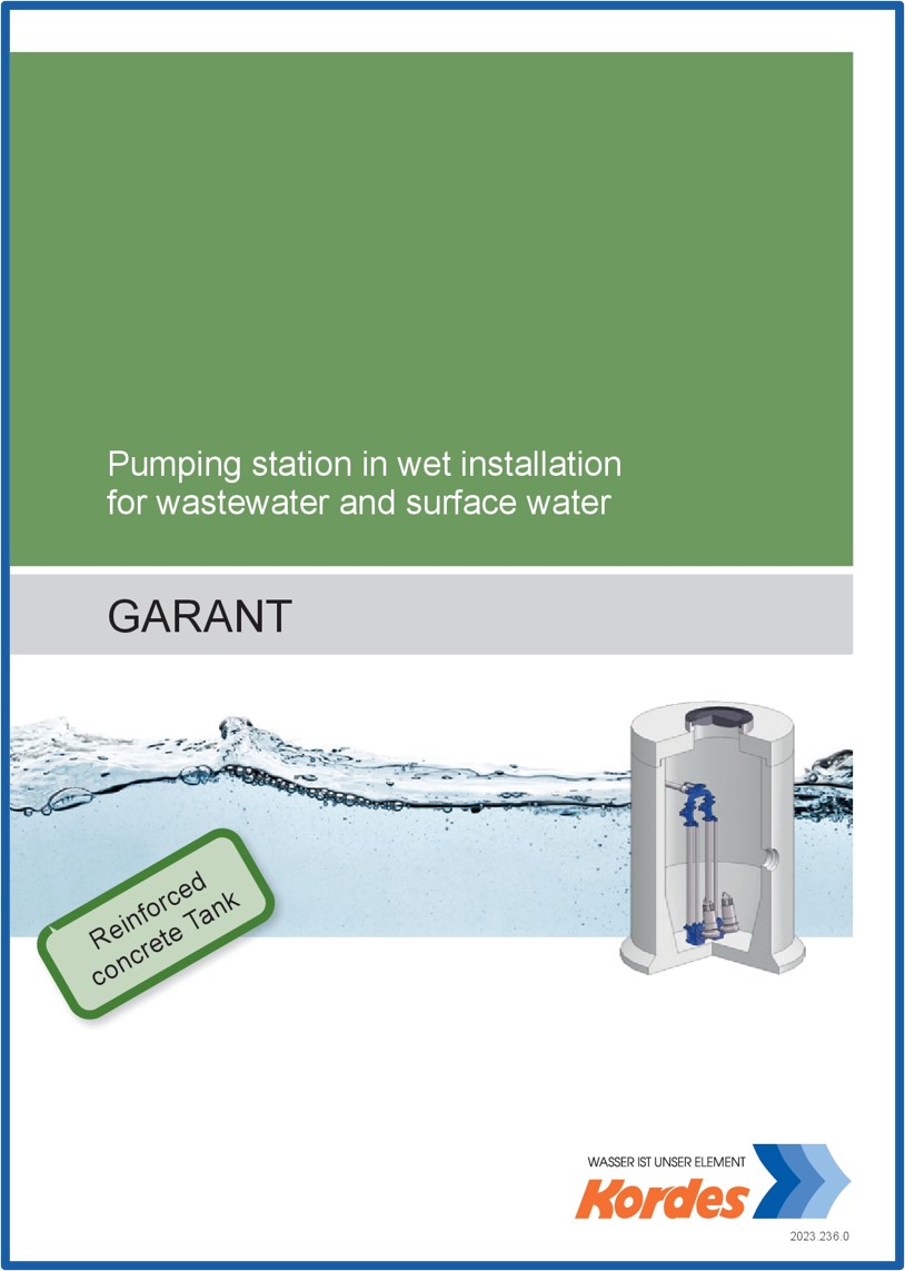 Kordes Pumpstation Abwasser Broschuere Garant 729x1024 - Pumpstation GARANT