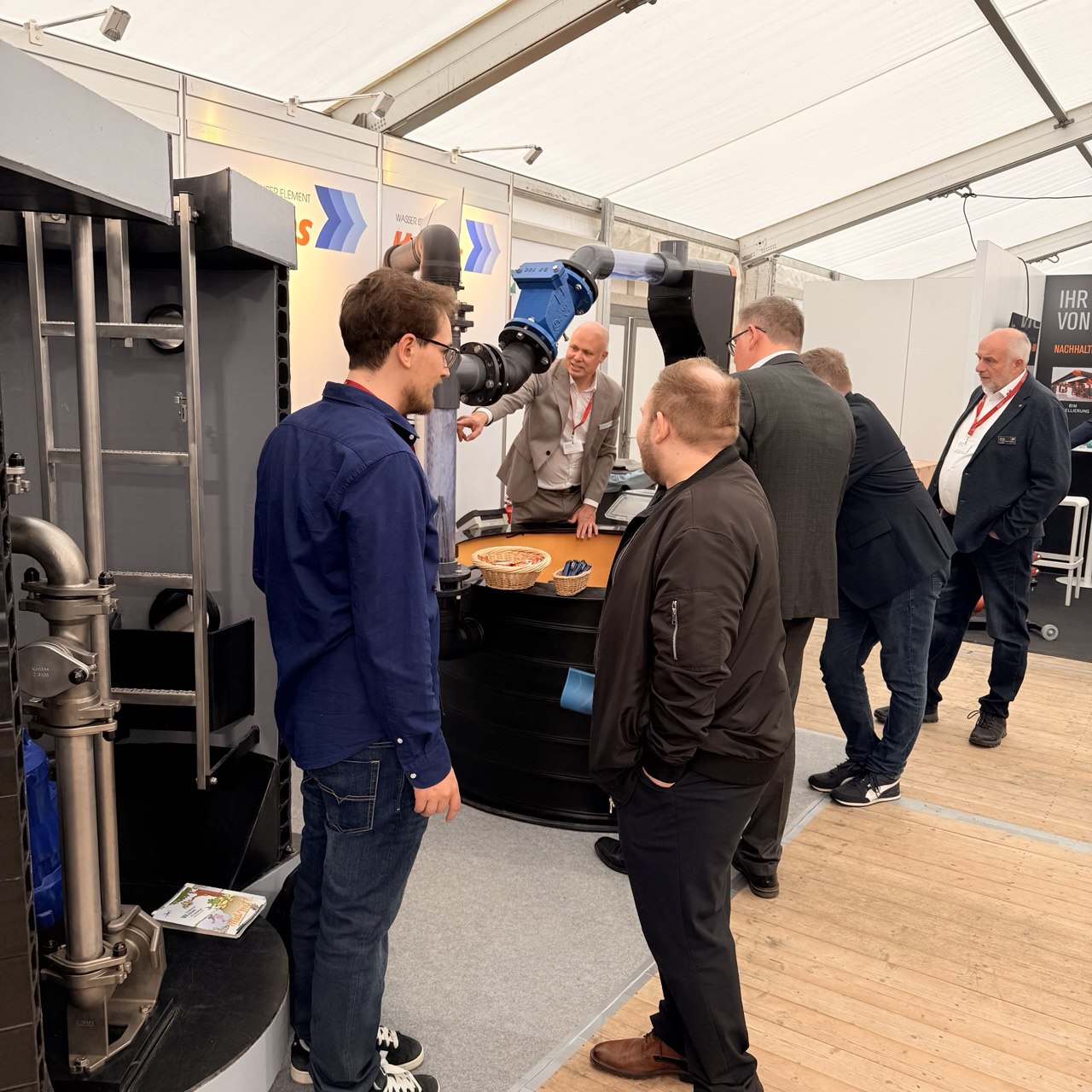 Messe HTI Cordes & Graefe Pumpstation Bremen Stuhr Abwasser Luftaufnahme DORANT