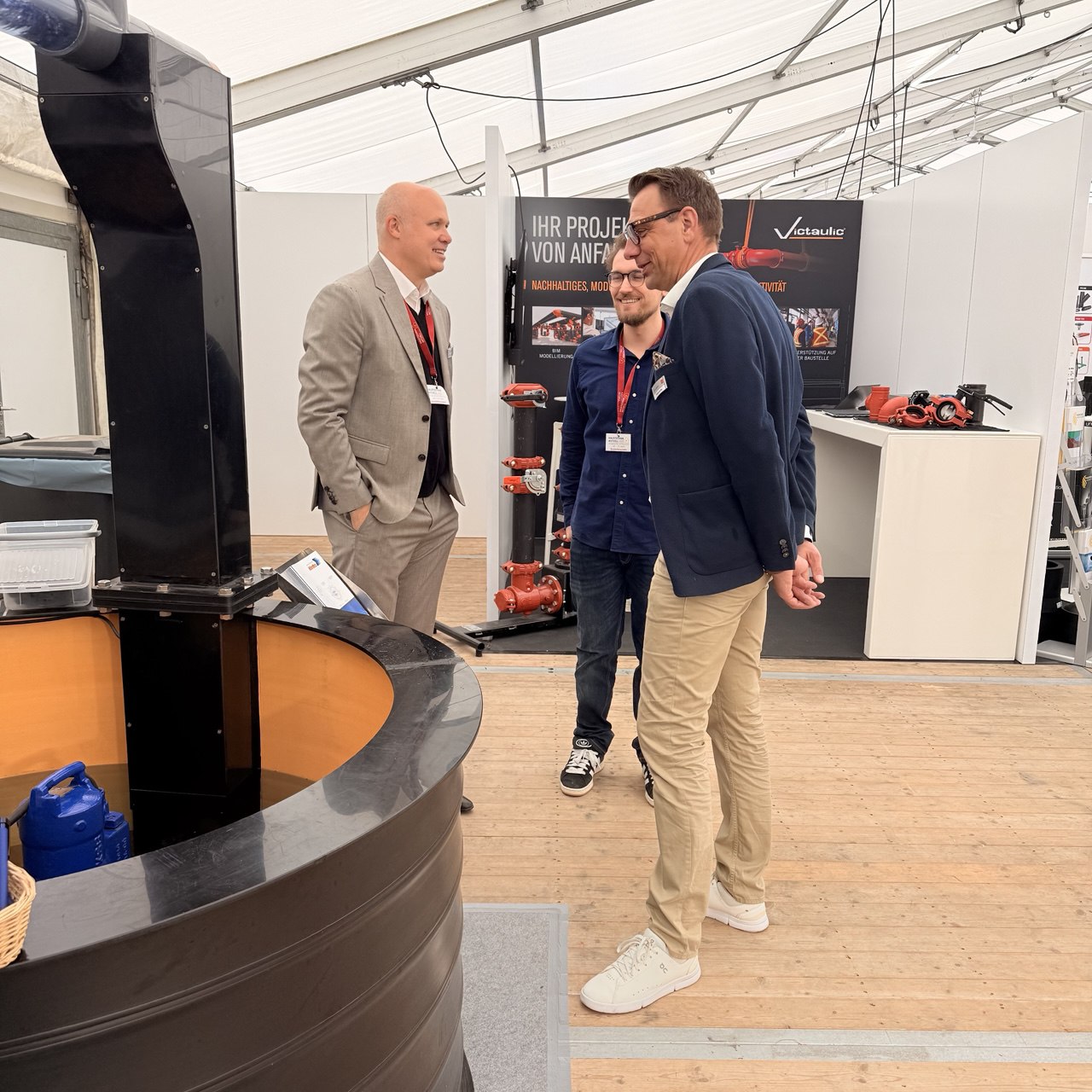 Messe HTI Cordes & Graefe Pumpstation Bremen Stuhr Abwasser Luftaufnahme ROTANT